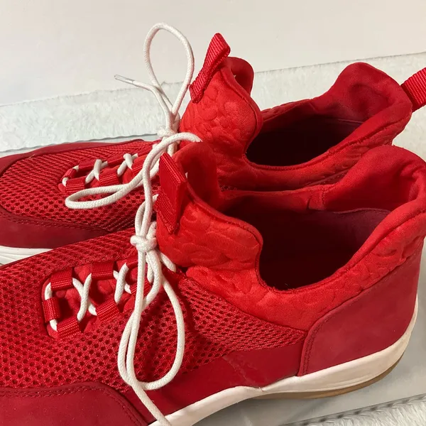 Gianni Bini Rizwell Lace-Up Red Sneakers women’s 8.5 leopard print‎ casual shoe - Image 12