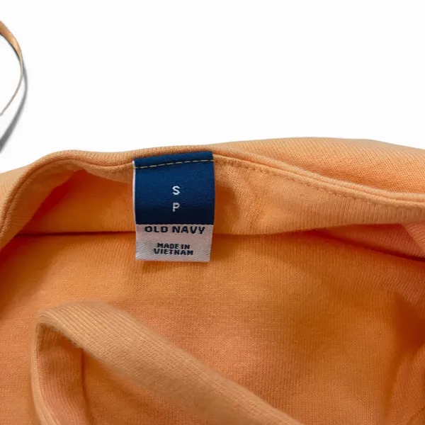 Old Navy Sunfish Orange‎ Midi Dress Small Cotton Fit Flare Summer Sundress - Image 2