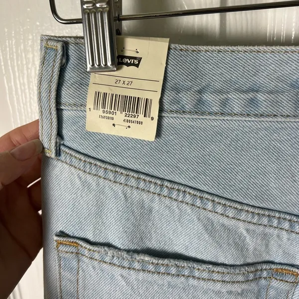 Ribcage High Rise Distressed Straight Ankle Blue Jeans Ojai Shore 27 - Image 11