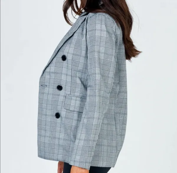 Princess Polly Cloe Fanti Blazer Grey - Image 2