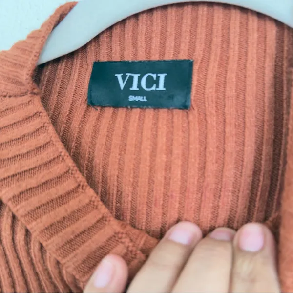 Vici Essential Mock Neck Knit Midi Dress - Image 6