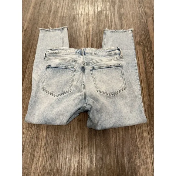 Old Navy Ankle Jeans Womens Size 12 The Power Jean High-Rise Straight Blue Denim - Image 2
