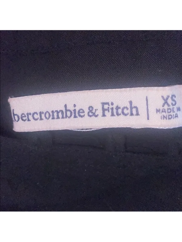 $59 Abercrombie and Fitch Black Flutter Sleeve Swiss Dot Button Bodysuit XS - Image 7
