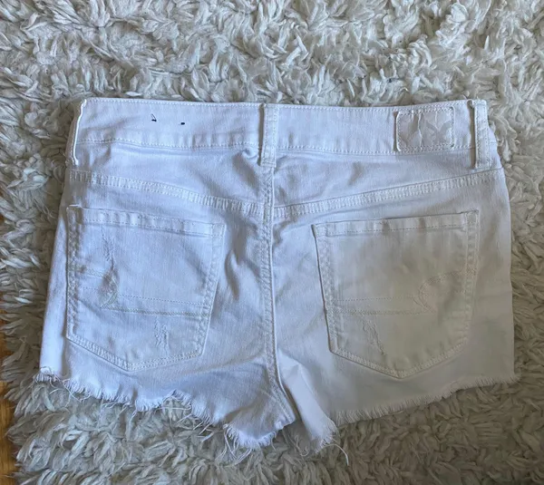 White Jean Shorts - Image 2
