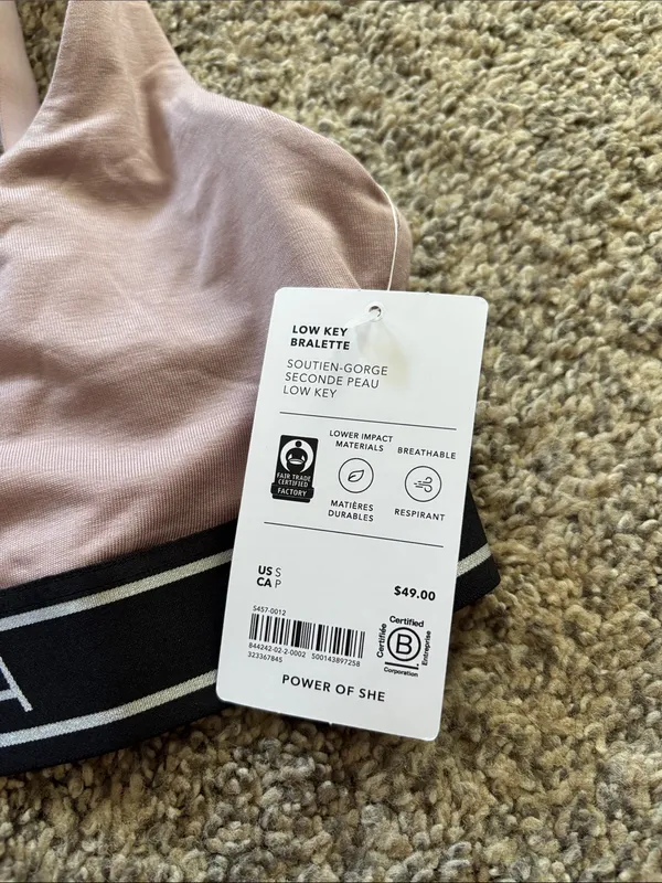 Athleta Lowkey Bralette A-C Cup size small NWT - Image 3