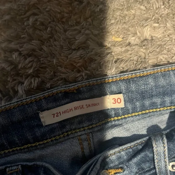 Levi's 721 High rise skinny‎ jeans size 30 - Image 7