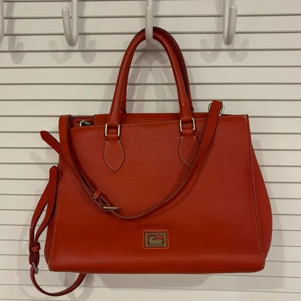 Dooney & Bourke orange red crossbody hand bag - Image 2