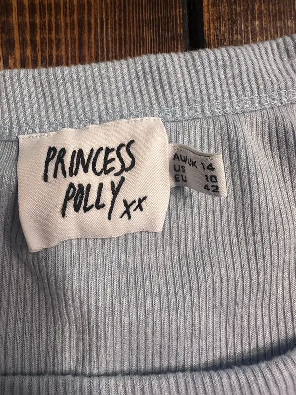 Princess Polly blue shirt size 10  - Image 2