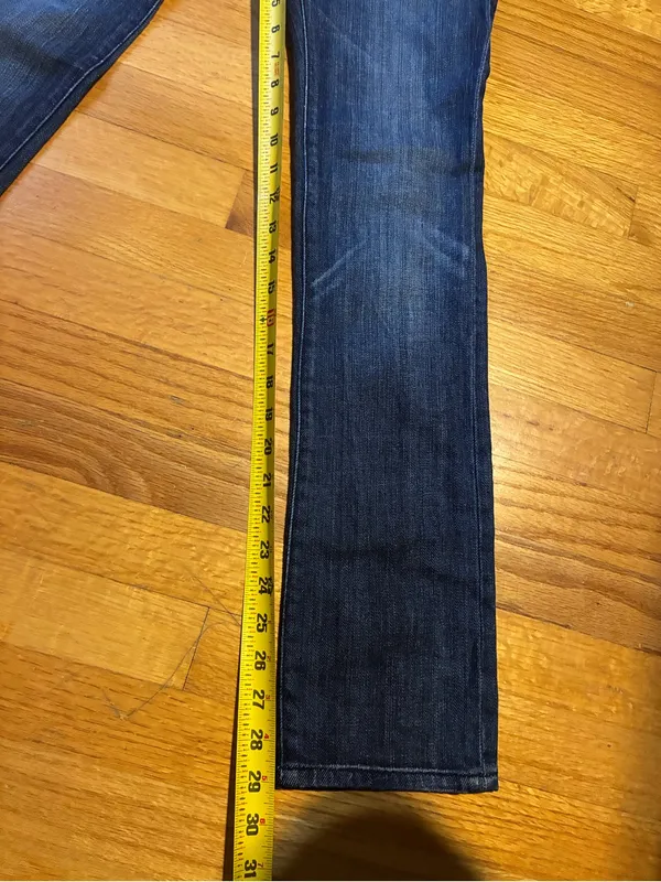 7 For All Mankind Roxanne Denim Stretch Jeans Dark Wash Blue Women's 14 - Image 9
