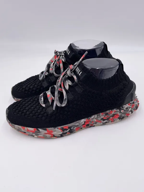 NOBULL Diamond Knit Runner Sneakers Black Red Camo Men's Size 7 Women's 8.5 - Image 5