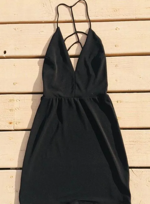 Silence + Noise Black Bodycon Dress - Image 6