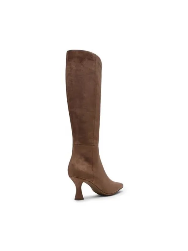 Anne Klein Perfektion Snip Toe Knee High Taupe Boots Heeled Size 6 new in box - Image 2