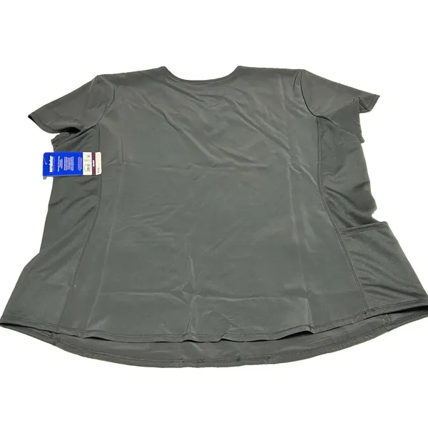 NWT Scrubstar Premium Performance Notch Neck Scrub Top 2XL Pewter Gray - Image 12