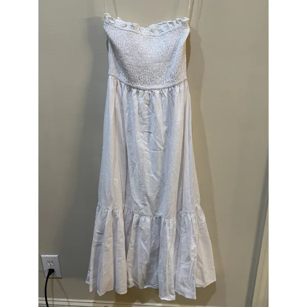 Petal And Pup Richmond Dress Strapless White Smocked Size 4 - Image 5