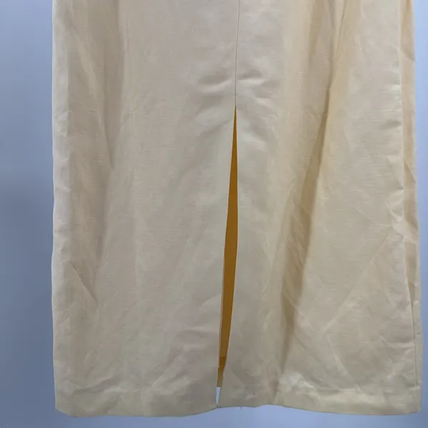 Jessica Howard Butter Yellow Embroidered Midi Dress and jacket 2pc set 12 linen - Image 11