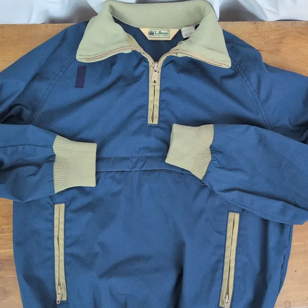 Women's Vintage LL Bean Anorak Blue Jacket Medium - Image 2