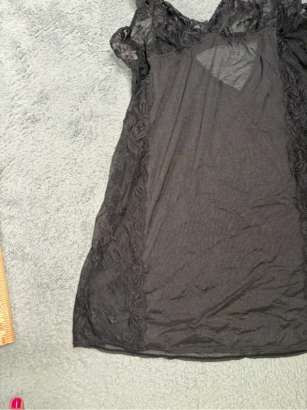 Victoria’s Secret Black Lace Slip Nightdress y2K medium - Image 4