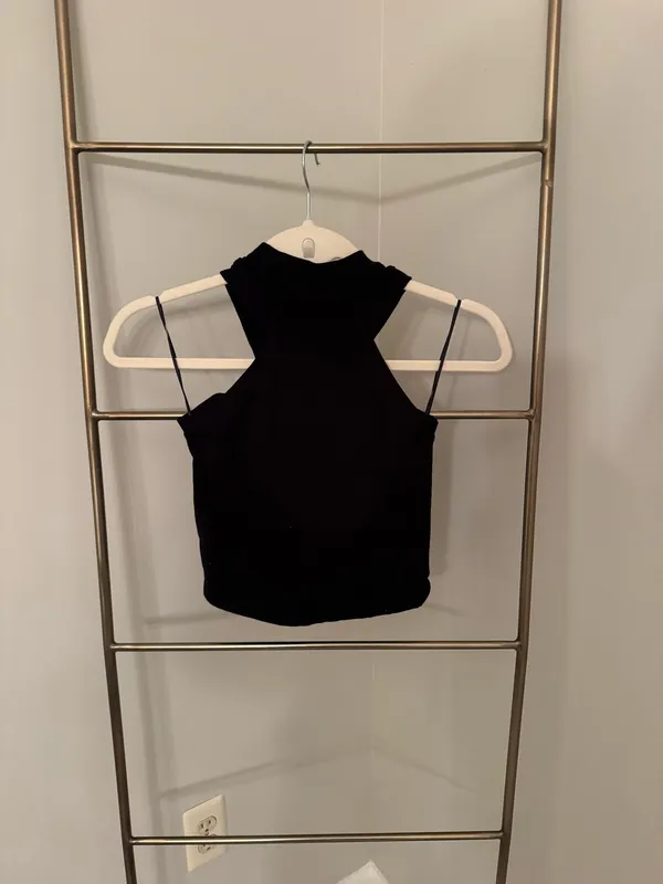 Black Halter Top - Image 2