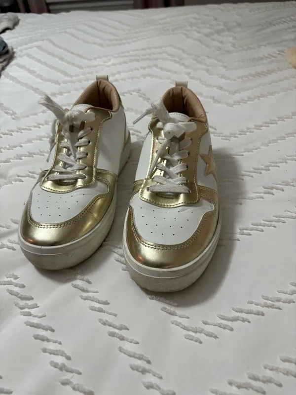 Vintage Havana Gold Sneakers - Image 3