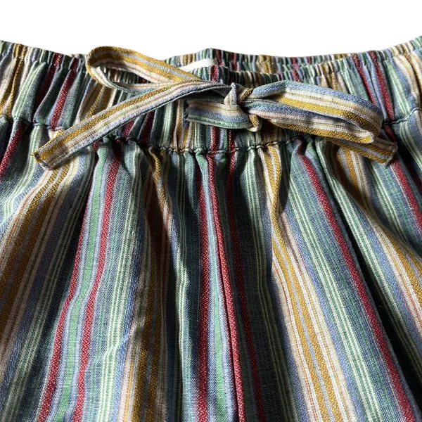 Topshop Women's‎ 4 Striped Shorts Casual Summer Colorful Relaxed Tie Waist - Image 2