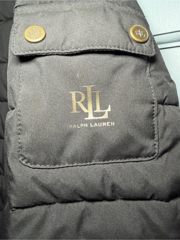 Lauren Ralph Lauren Black Quilted Puffer Coat - Image 2