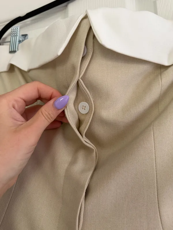 Pants Store Strapless Button Up Top - Image 2
