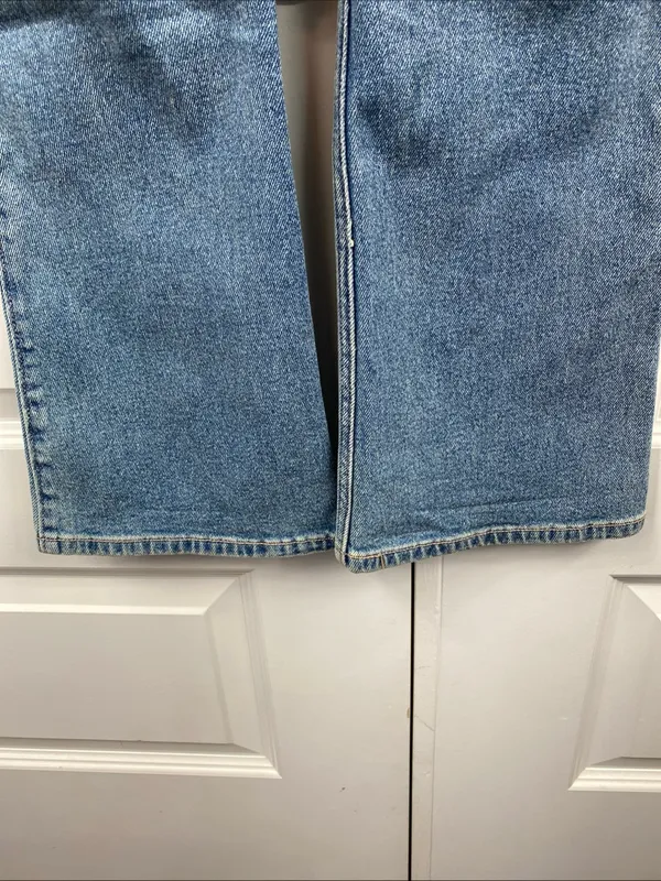 Hollister Low Rise Bootcut Jeans Light Denim Womens Flap Pocket Y2K Style 26 2R - Image 4