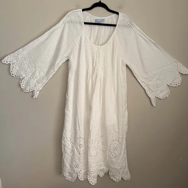 Hill House Cora midi dress XL white eyelet - Image 2