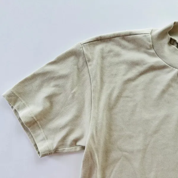 Essentials Fear of God Tee Shirt Beige Size Medium Boxy Short Sleeve Ladies - Image 2