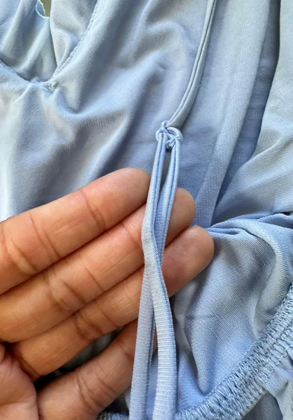 ZARA Baby Blue Midi Dress - Image 6