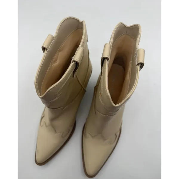 Sun + Stone Brennaa Western Boots Women's 5 Cream Concert Cowgirl Festival - Image 13