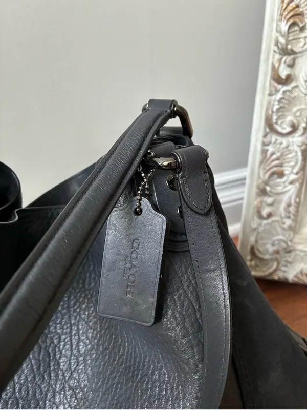 Coach Edie 42 Leather Suede Shoulder Bag, 20334 - Image 11
