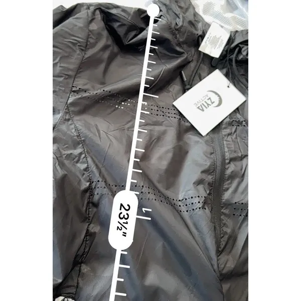 ZYIA Active Black Hooded Windbreaker Jacket Womens Medium M New With Tags NWT - Image 13