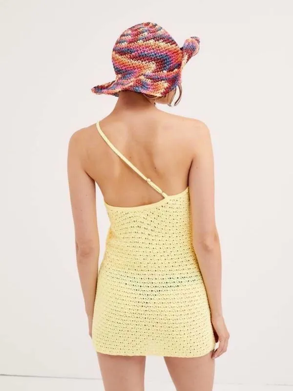 For Love & Lemons Charlotte Pointelle Mini Dress - Image 5