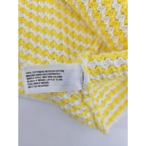 Future Collective Mini Skirt Womens 1X‎ Yellow Knit Alani Noelle Textured Cotton - Image 4