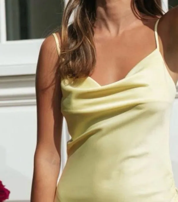 Yellow Slip Dress Size small NWOT - Image 5