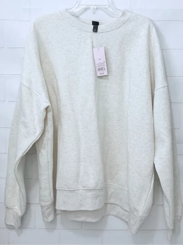 Wild Fable Women's Oversized Pullover Sweatshirt Gray Size XL NWT - Image 4