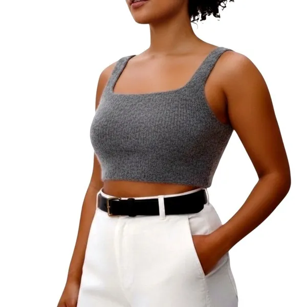 Everlane The‎ Cozy Stretch Sweater Tank XL Wool Blend Cozy Soft Quiet Luxury NEW - Image 2