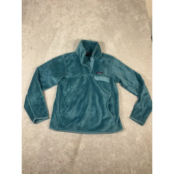 Patagonia‎ Re-Tool Snap-T Fleece Pullover Teal Green Women's Sz S - Image 3