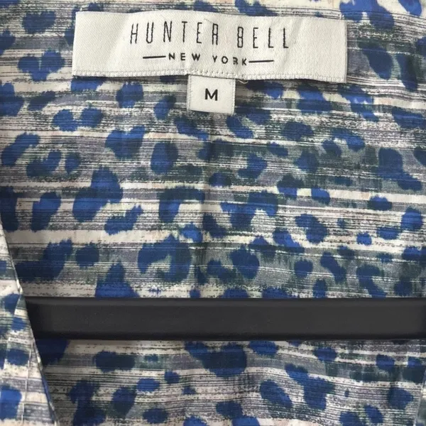 Hunter Bell Jenkins Puff Sleeve Statement Dress‎ M Resort Day Dress Oversize - Image 8