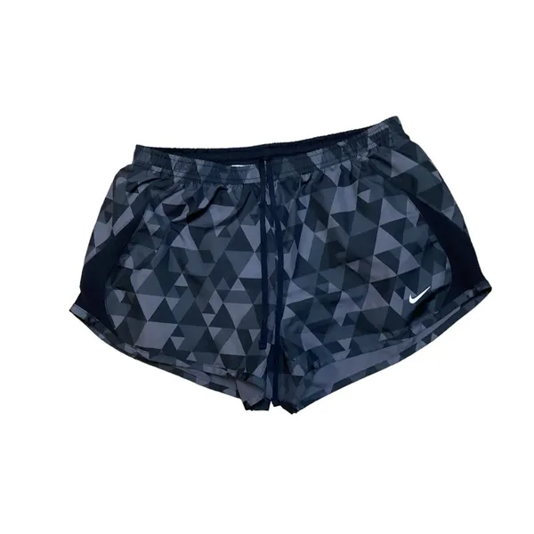 Nike running shorts Black/gray geometric Size Medium - Image 8