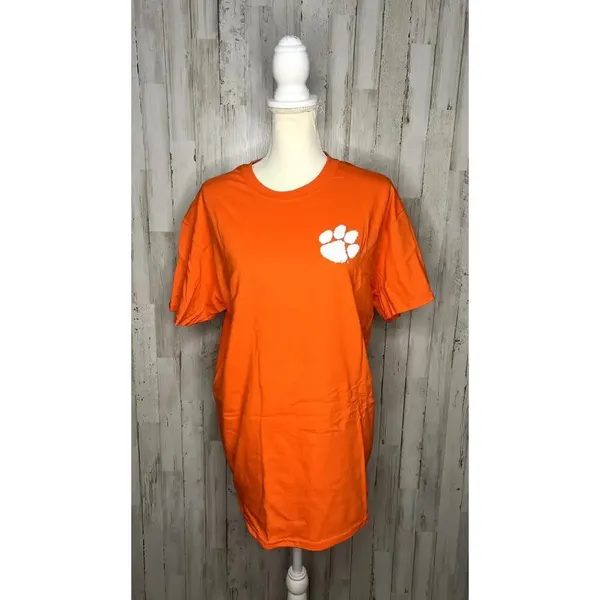 Hanes Clemson Tigers "Saturday Nights in Clemson" Orange Graphic Short Sleeve‎ T-Shirt - Image 2