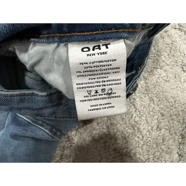 Oat New York Raw Hem Wide Leg Jeans Women's 4/ 27 - Image 5