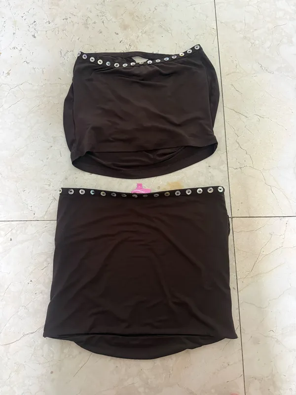 Edikted Set Mini Tube Top Skirt - Image 6