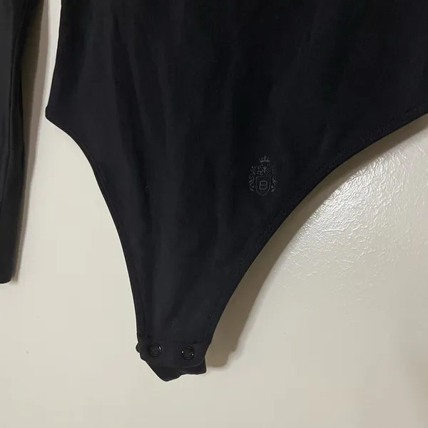 Aritzia Babaton Contour Square neck long sleeve black bodysuit size XS - Image 3