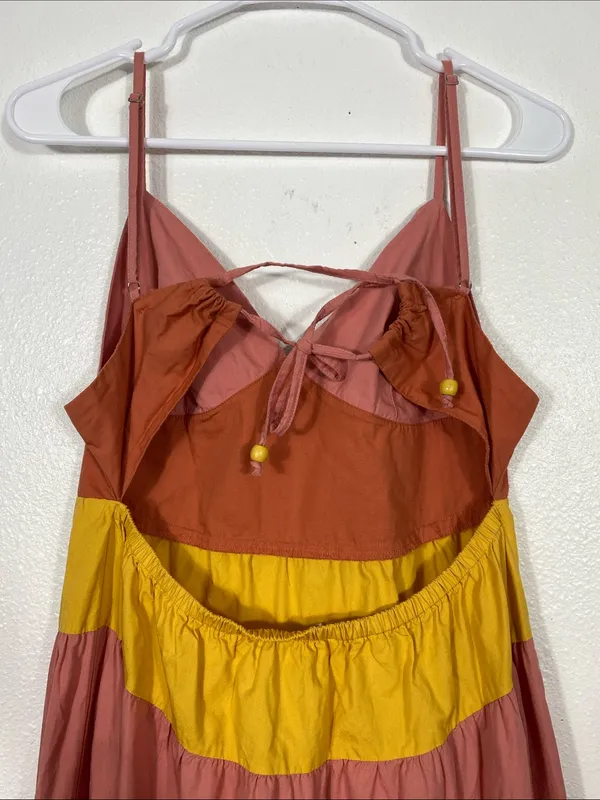 Tiered Colorblock Maxi Dress - Image 8
