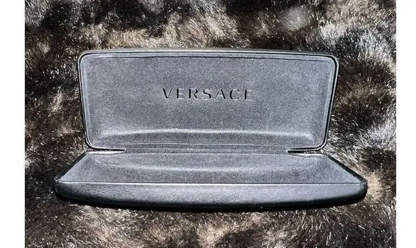 Versace Sunglasses Eyeglasses Case Only Hardcase Clamshell Black - Image 2
