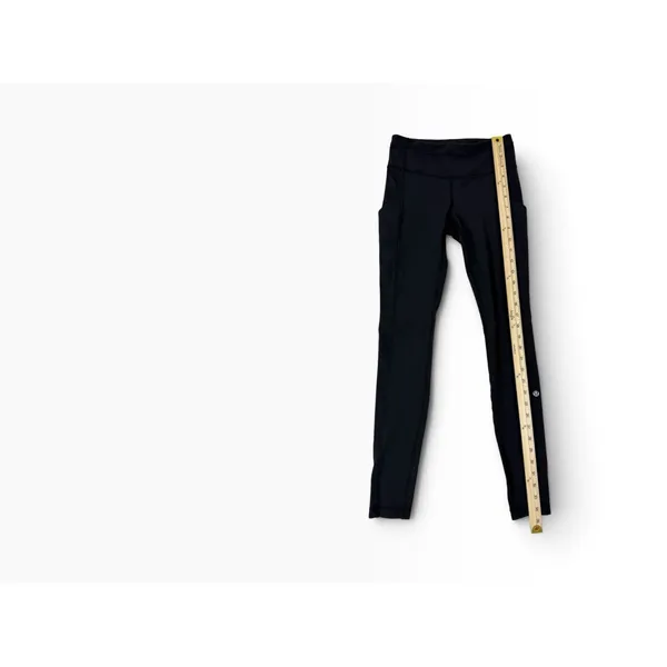 Lululemon Black Cropped Pocket Leggings Size 2 - Image 6