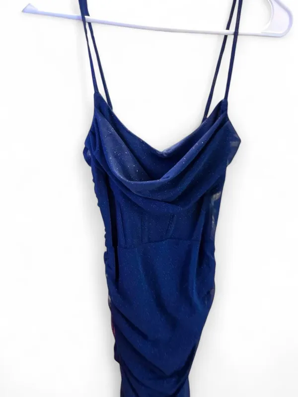 Dress from Q, blue and glittery - Image 2