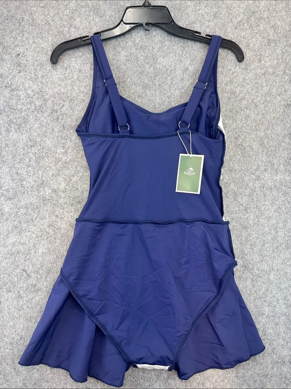 Eomenie Swimdress Swimsuit Tummy Control Swim Dresses Skirt one piece - Image 6